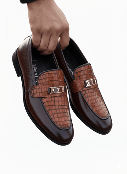 HP - Crocodile Milled Loafer - 1080 - BR - Hi patah store admin