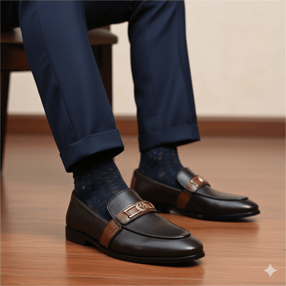 HP Horse Dark Brown Loafer - 1086 - BR - Hi patah store admin