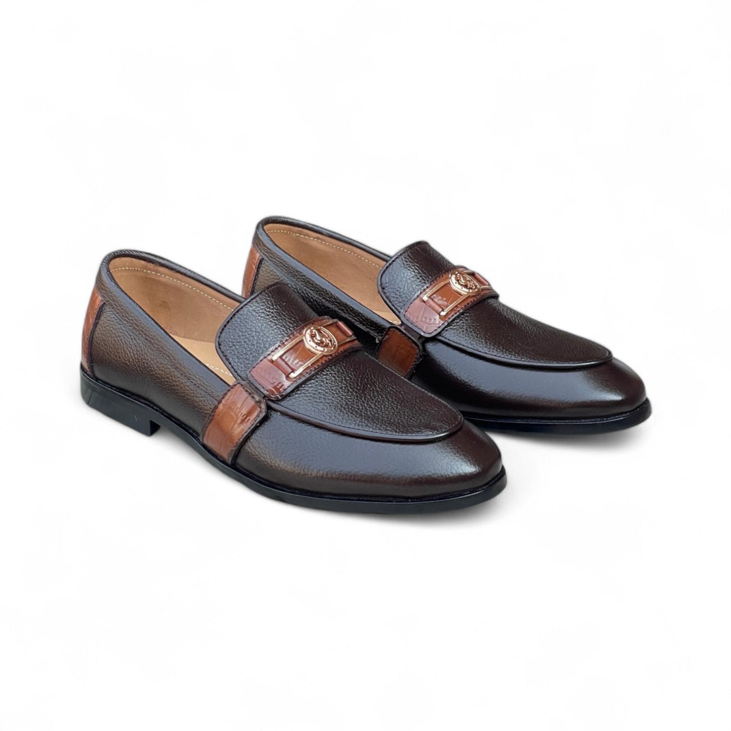 HP Horse Dark Brown Loafer - 1086 - BR - Hi Patch Store