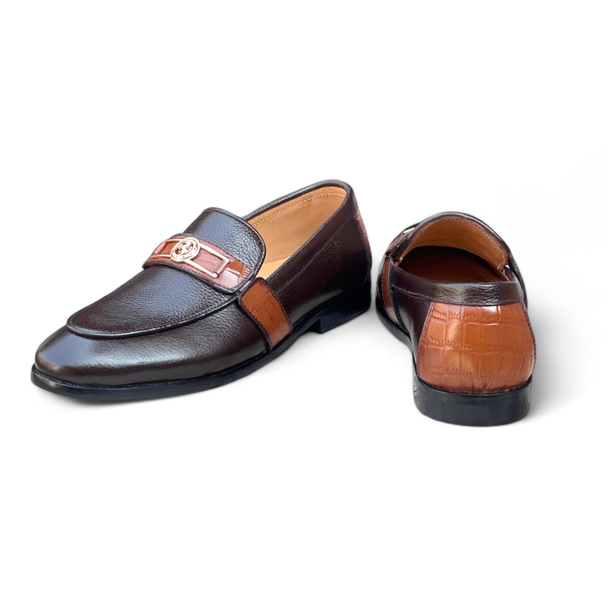 HP Horse Dark Brown Loafer - 1086 - BR - Hi patah store admin