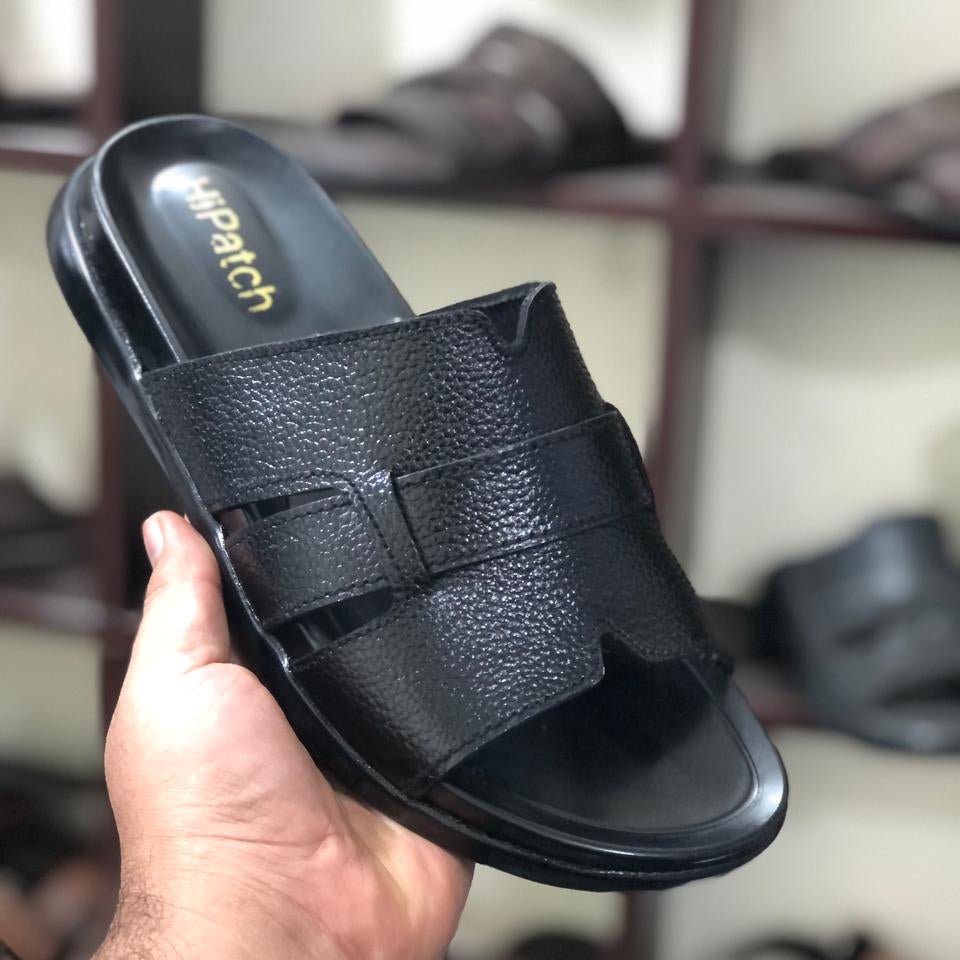 HP - Medicated Leather Slipper - 005 - BL - HiPatch Store