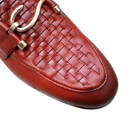 HP - S Knitted Red Loafer - 1015 - BR - Hi patah store admin