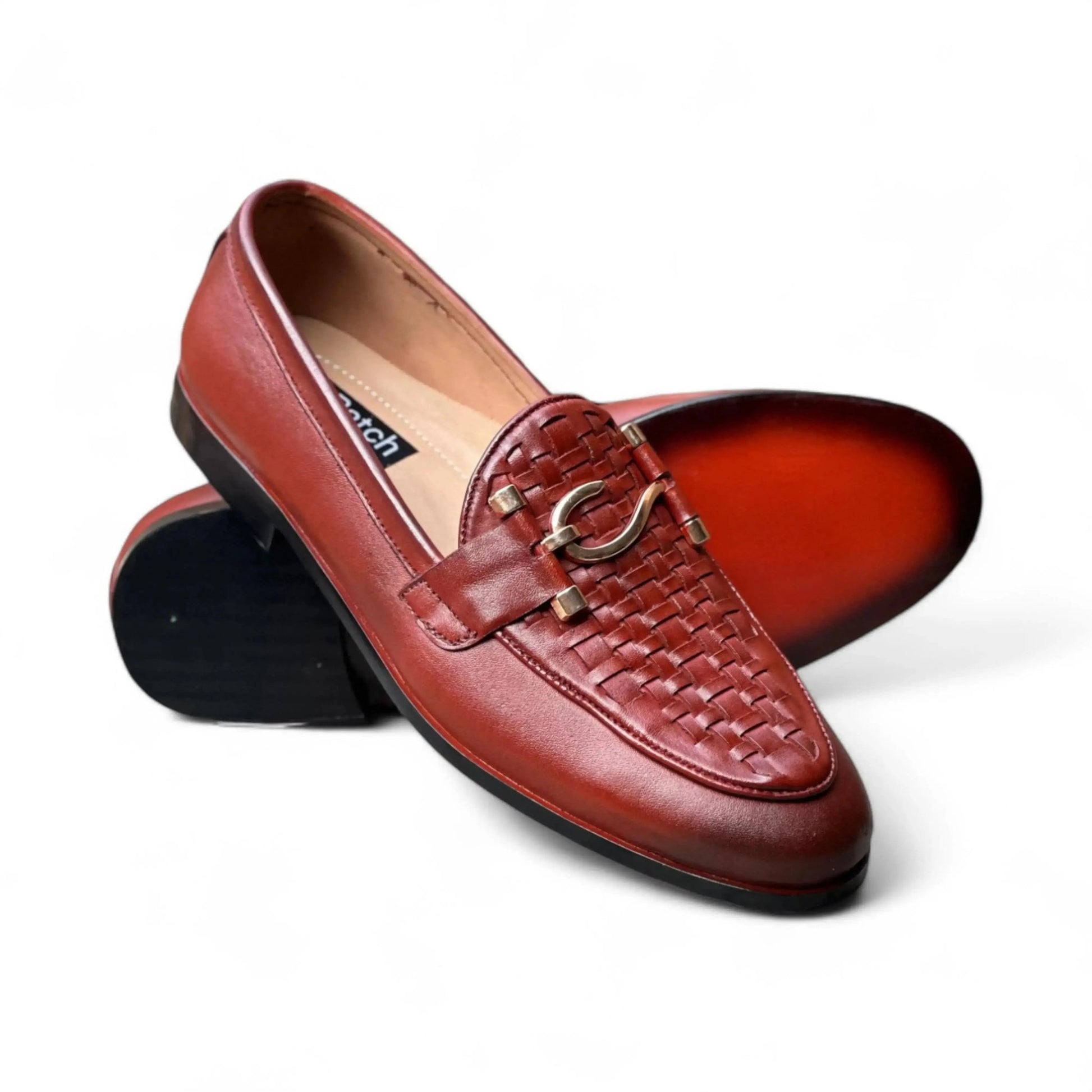 HP - S Knitted Red Loafer - 1015 - BR - Hi patah store admin