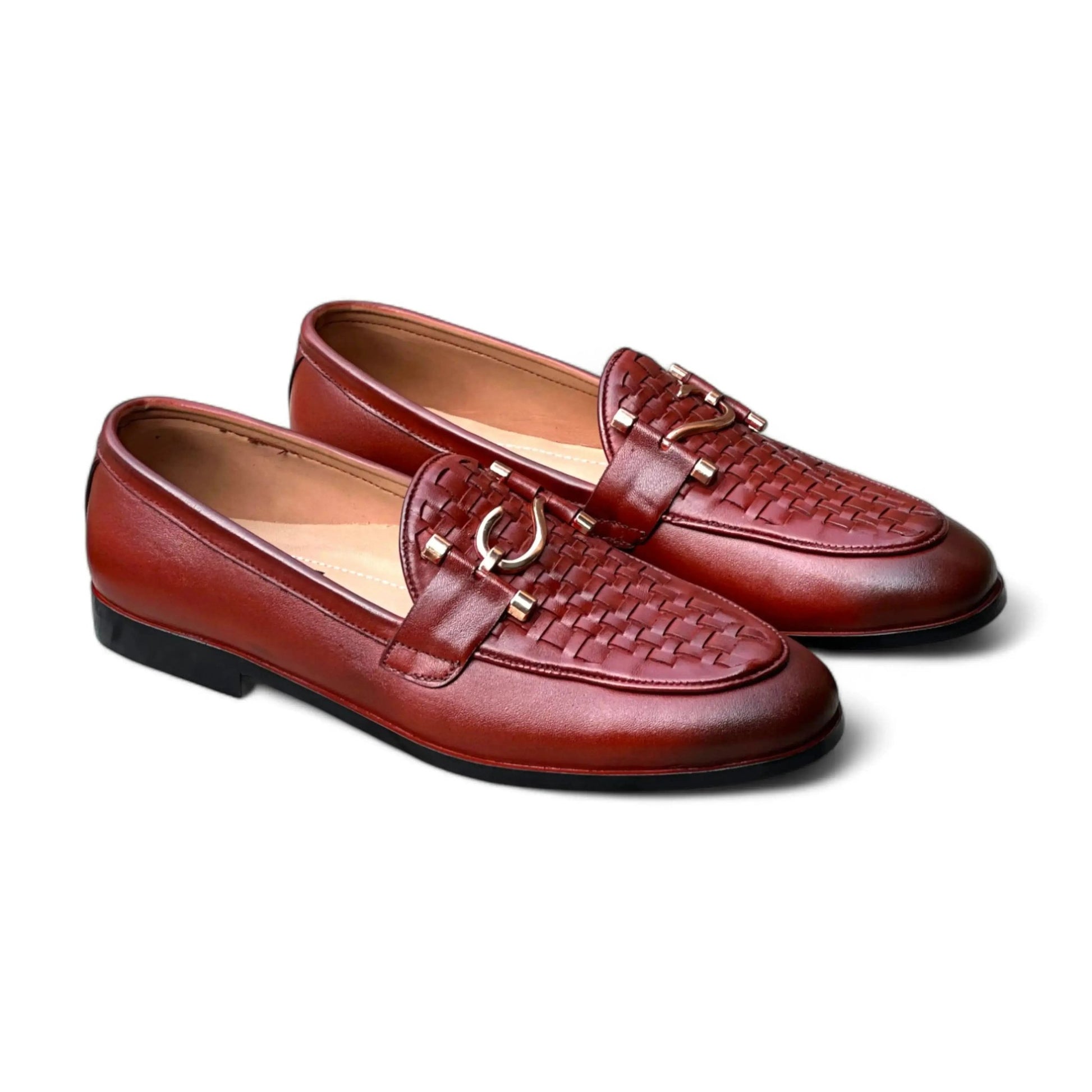 HP - S Knitted Red Loafer - 1015 - BR - Hi patah store admin