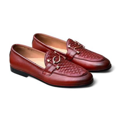 HP - S Knitted Red Loafer - 1015 - BR - Hi patah store admin